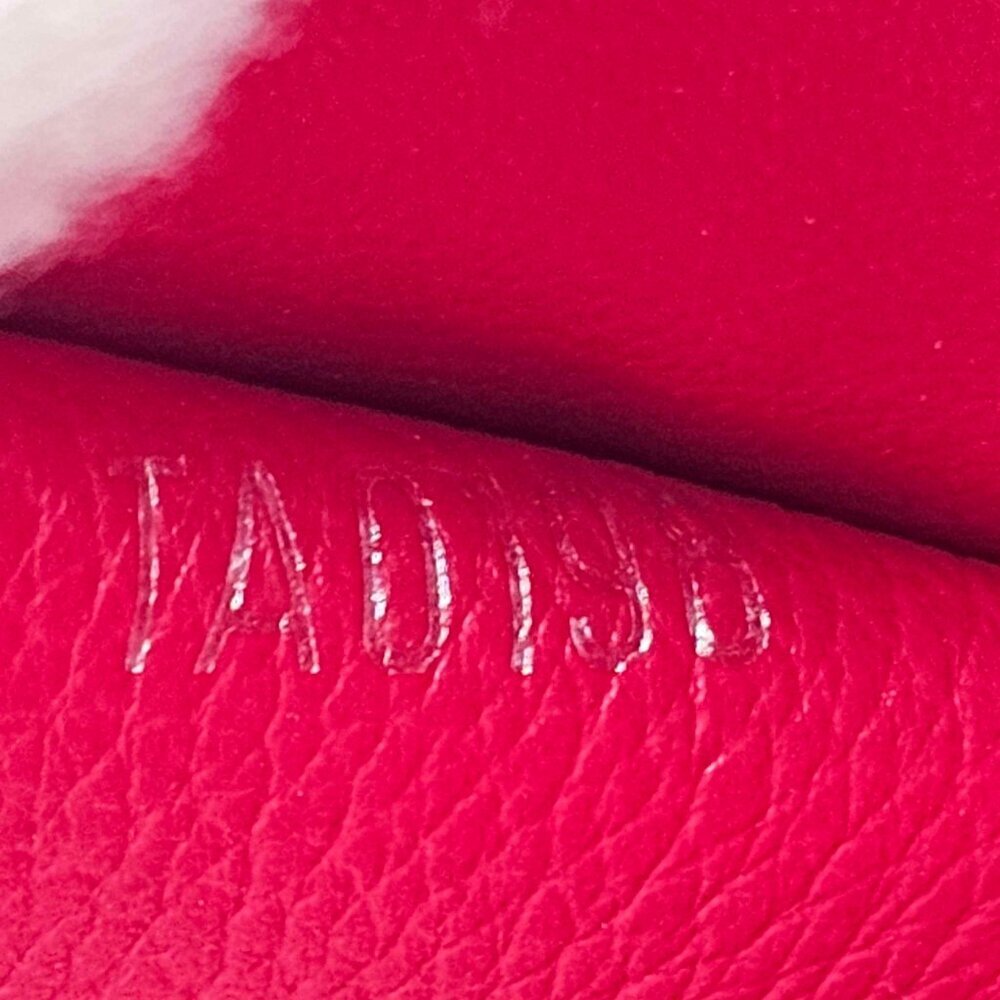 Authentic Louis Vuitton Lockme Wallet Red Leather | LV Compact Wallet - Picture 15 of 15